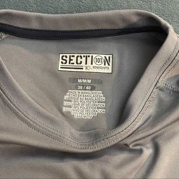 Section 101 Michigan Wolverines Long Sleeve Shirt Knights Apparel FusionFit Sz M - Picture 3 of 6